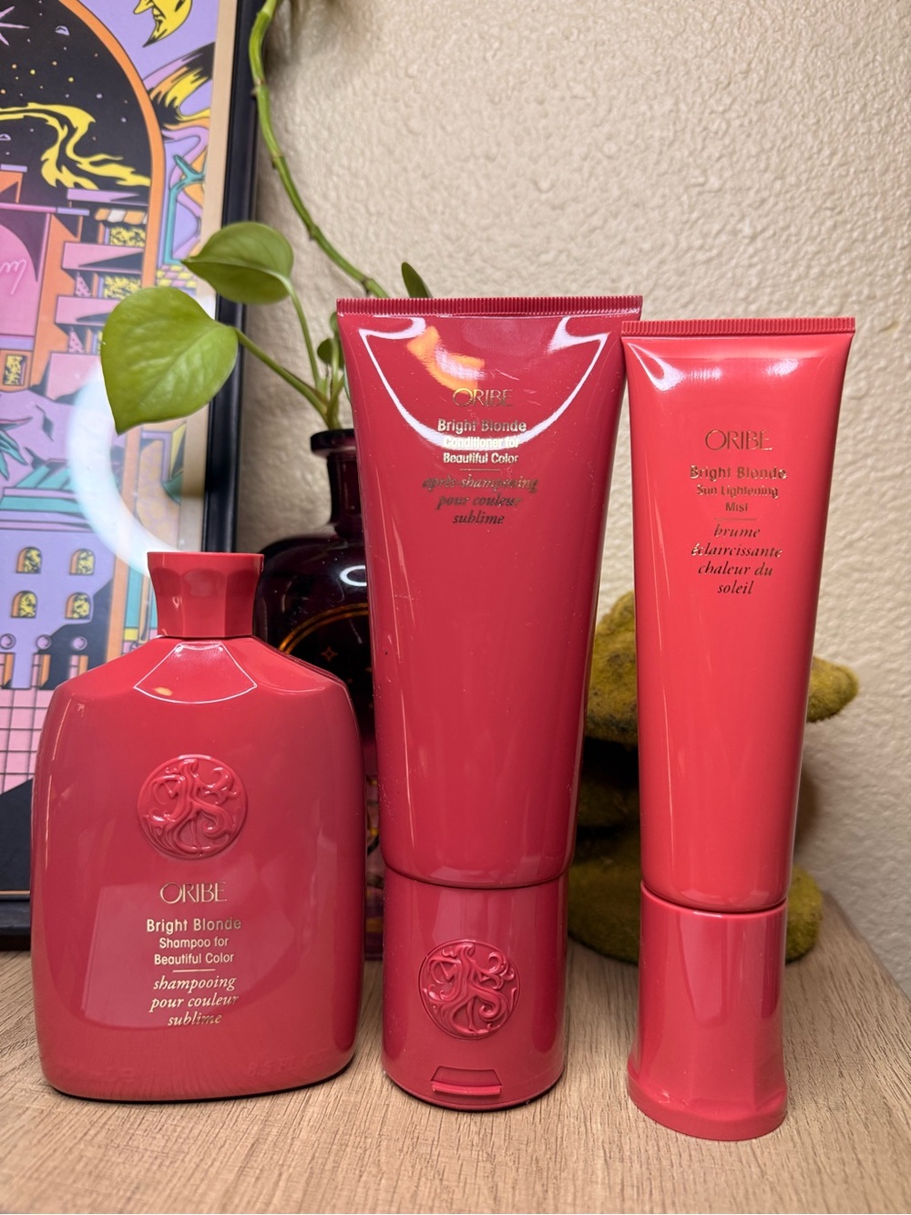 Oribe Bright Blonde Trio - Coral Red